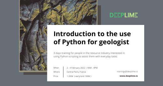 Introduction to the use of Python for geologist